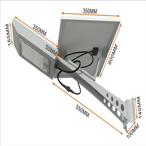 Solar Street Lamp With Full Metal Casing